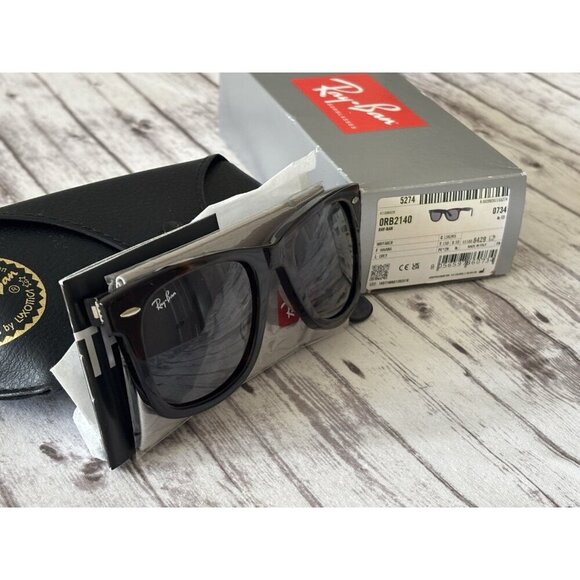 Ray-Ban Other - Ray-Ban Sunglasses RB2140 Original Wayfarer Tortoise Frame Grey Lenses Unisex